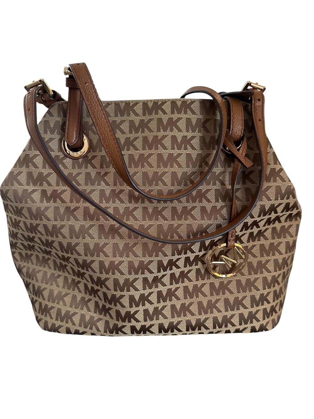 🔥NWT🔥 Michael Kors Signature Brown Tote Shoulder Bag Purse